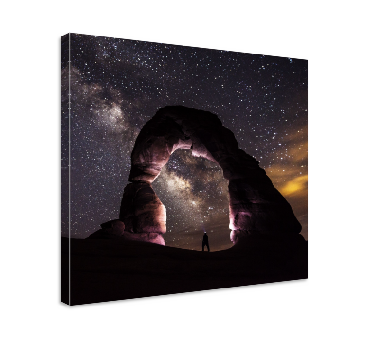 Starlit archway landscape canvas - TenStickers