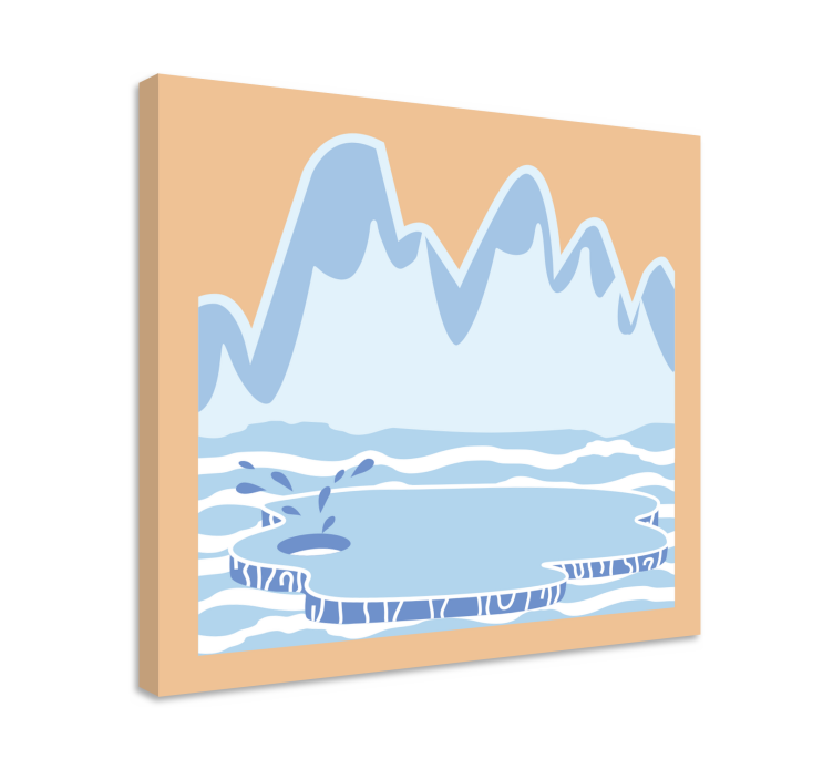 Landscape canvas iceberg landscape - TenStickers