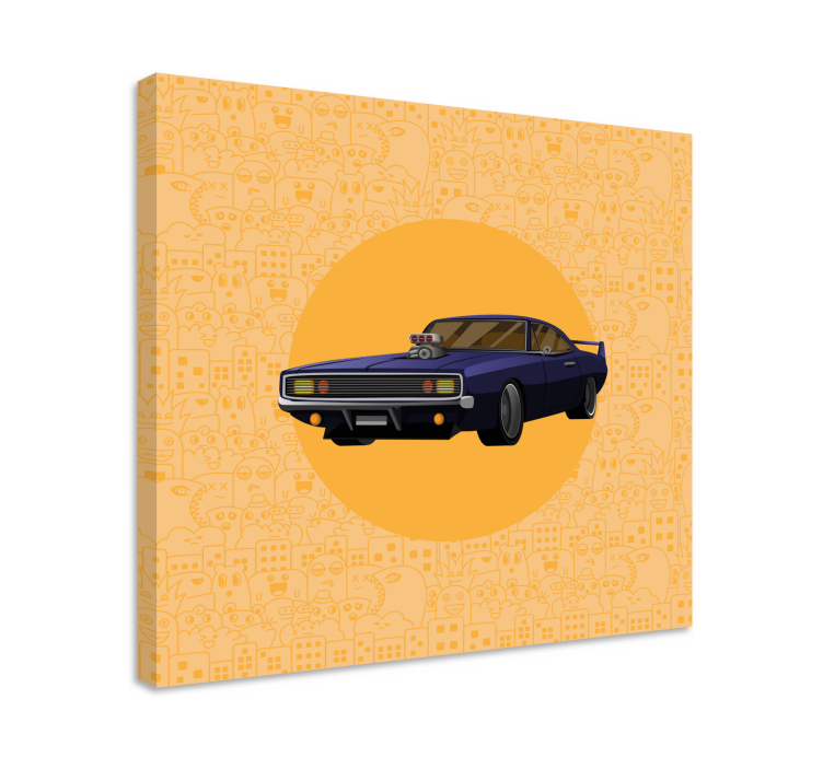 Videgoames canvas classic muscle car art - TenStickers