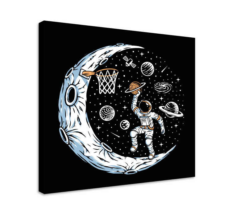 Lunar Basketball Dunk Videgoames canvas - TenStickers