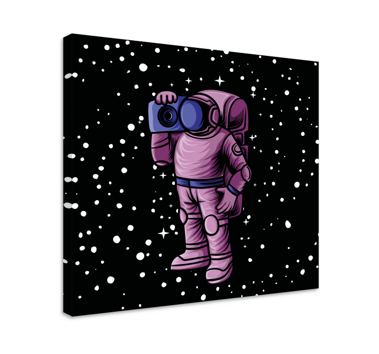 Astronaut Capturing Stars Videgoames canvas - TenStickers