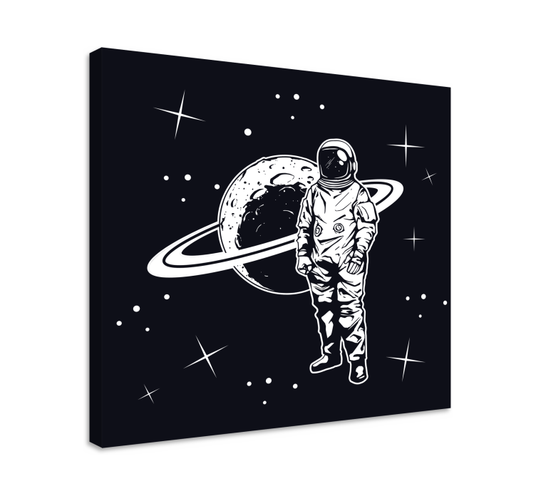 Videgoames canvas cosmonaut in orbit - TenStickers
