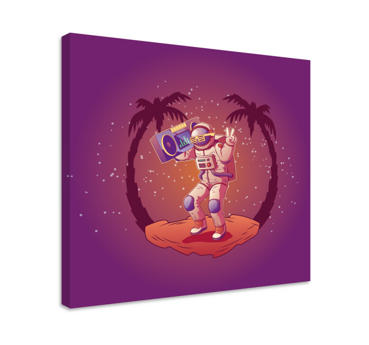 Videgoames canvas astronaut dancing - TenStickers