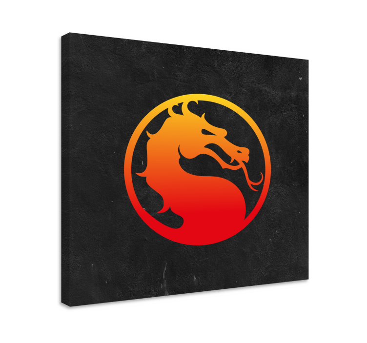 Videgoames canvas mortal kombat dragon art print - TenStickers