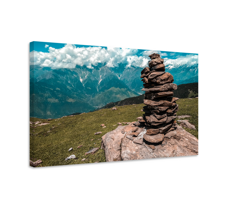 Landscape canvas stone stacked formation - TenStickers