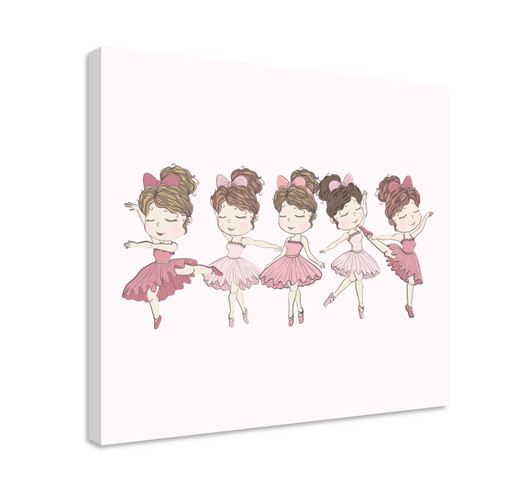 Nursery canvas ballet dancers artwork - TenStickers
