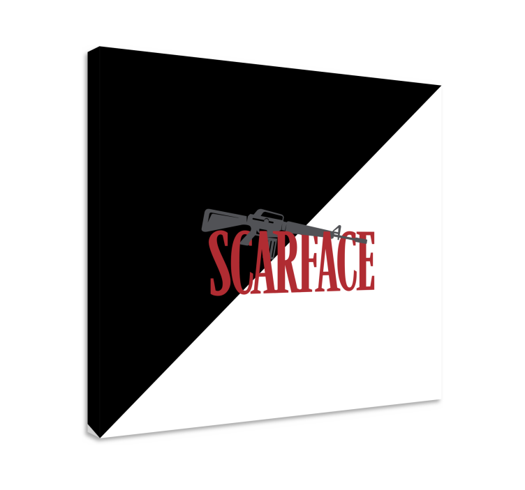 Videgoames canvas scarface gun emblem - TenStickers