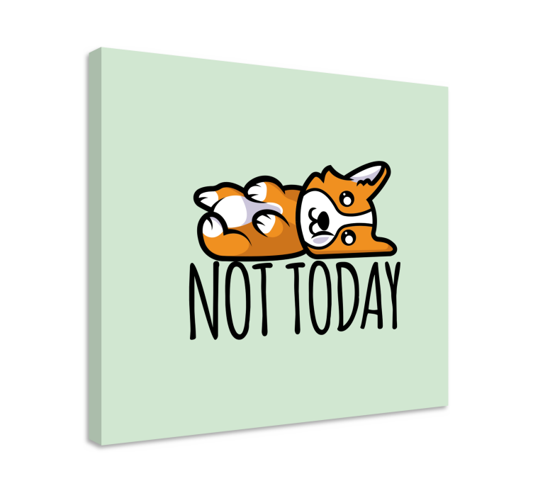 Dog wall art corgi at rest - TenStickers