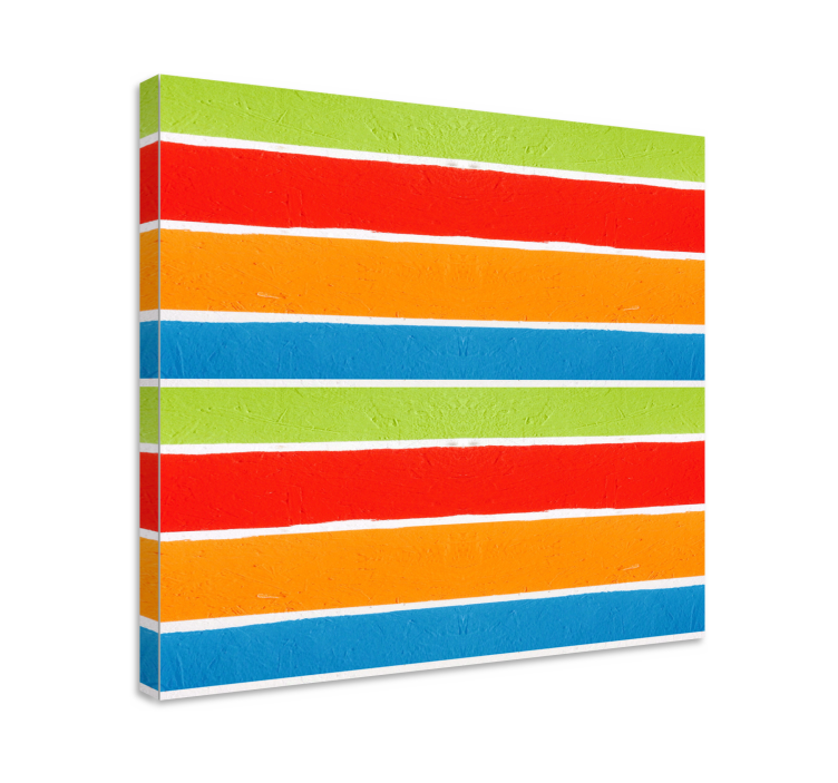 Buddha wall art multi-colored stripes design - TenStickers