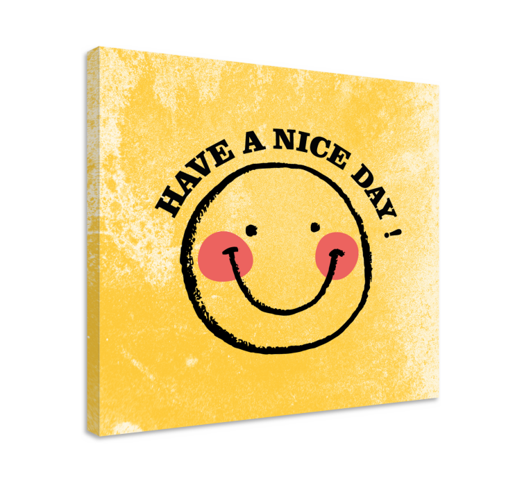 Have a nice day canvas pictures for living room - TenStickers