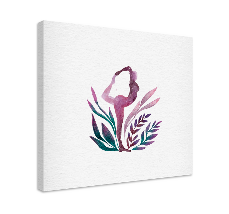 Dancer canvas graceful ballet silhouette art - TenStickers
