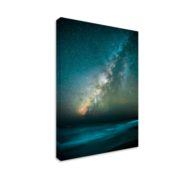 Milky way glow landscape canvas - TenStickers