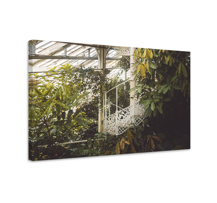 Flowers canvas lush greenery arrangement - TenStickers