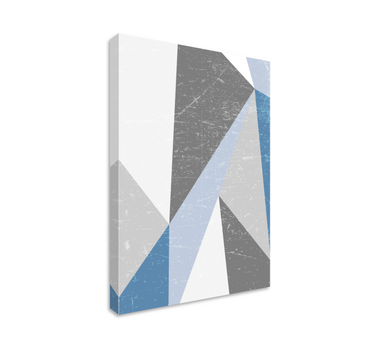 Geometric canvas abstract angular shapes - TenStickers
