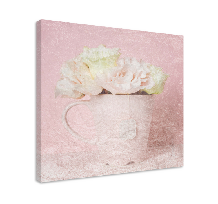 Flowers canvas soft bloom display - TenStickers