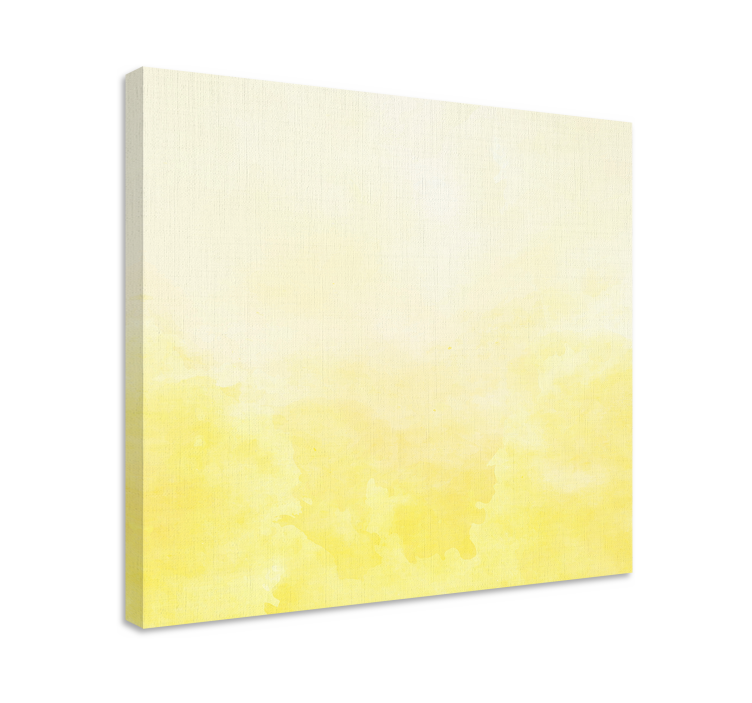 Flowers canvas in gentle yellow tone - TenStickers