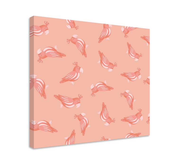 Charming bird patterns bird canvas wall art - TenStickers