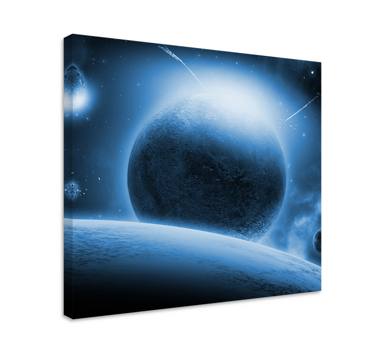 Cosmic Planetary landscape canvas - TenStickers