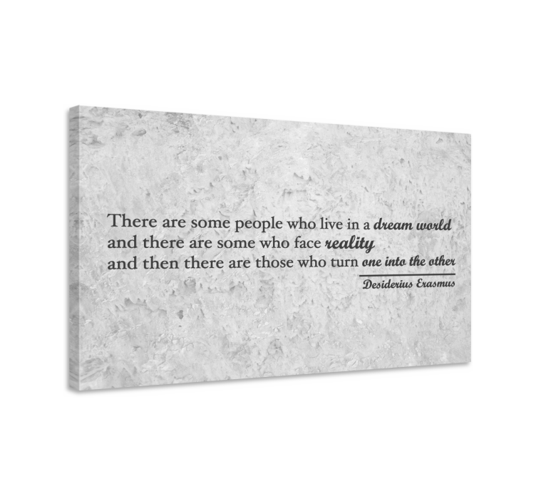 Make your dream into reality quote canvas - TenStickers