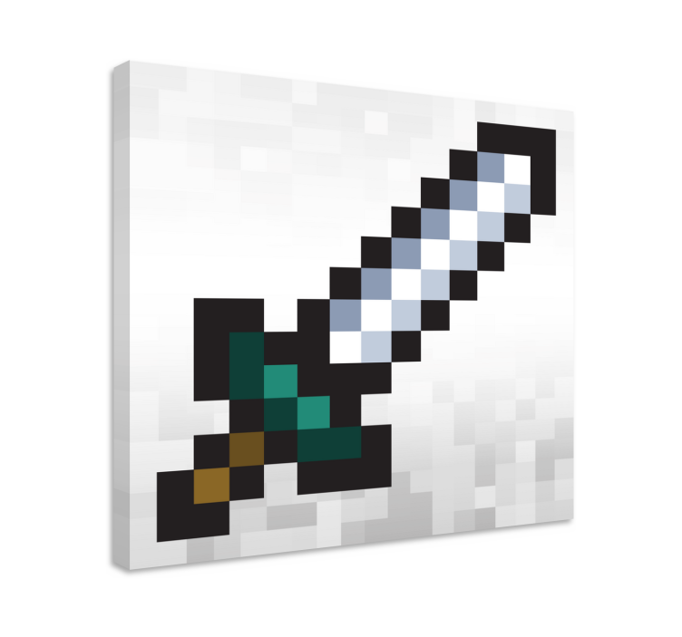 pixel sword Videgoames canvas - TenStickers