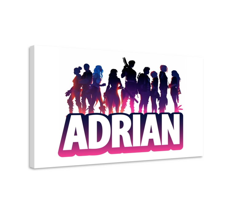 epic characters silhouette Videgoames canvas - TenStickers