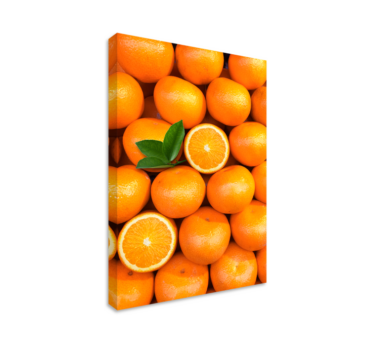 Oranges Fruit Canvas Wall Art - TenStickers
