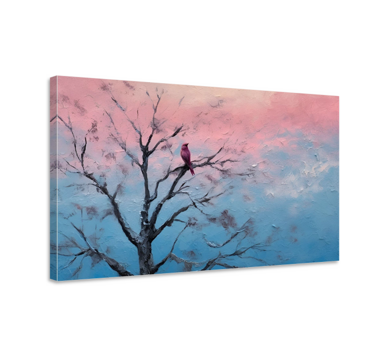 Bird in a tree canvas art - TenStickers