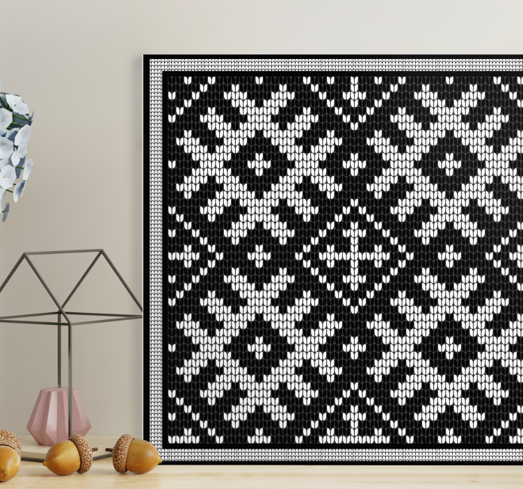 Modern canvas art with elegant pattern design - TenStickers