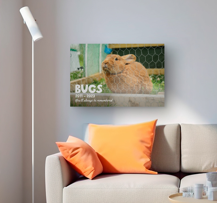 Pet epitaph living room canvas - TenStickers