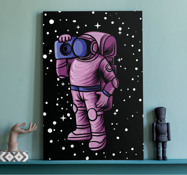 Astronaut Capturing Stars Videgoames canvas - TenStickers