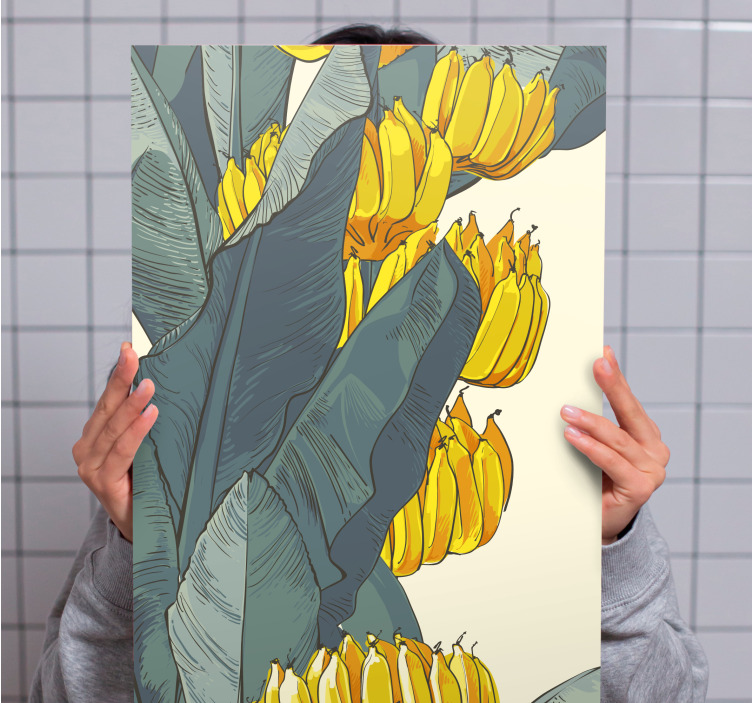 Flowers canvas tropical flower design - TenStickers