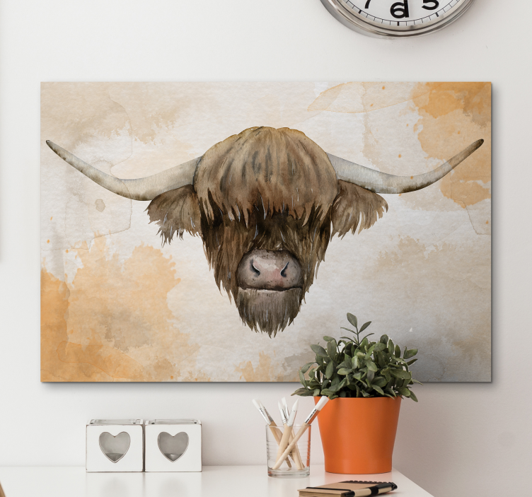 highland cattle animal canvas prints - TenStickers
