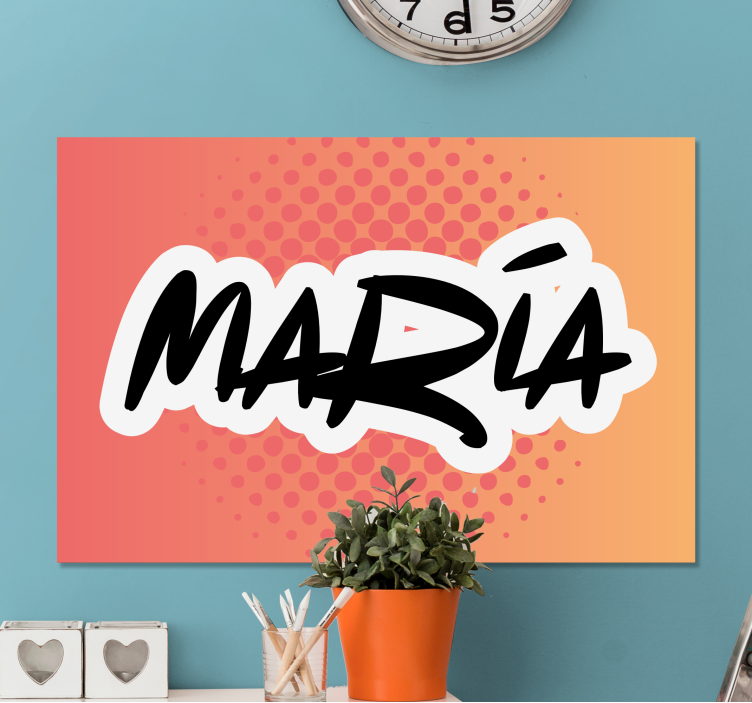 Personalized Name Art abc canvas wall art - TenStickers