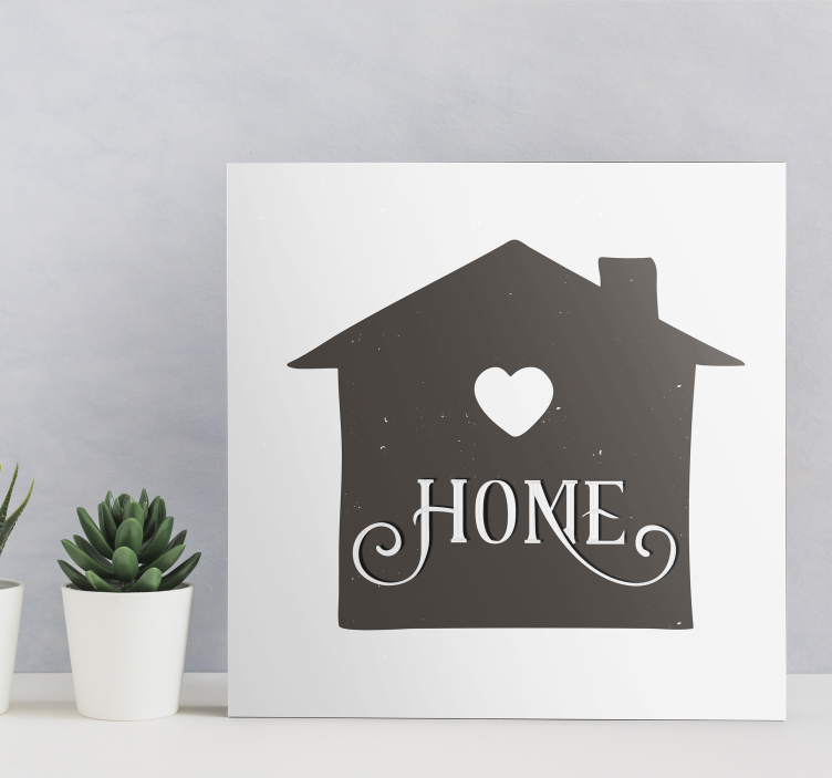 Quote canvas for genuine home sentiments - TenStickers