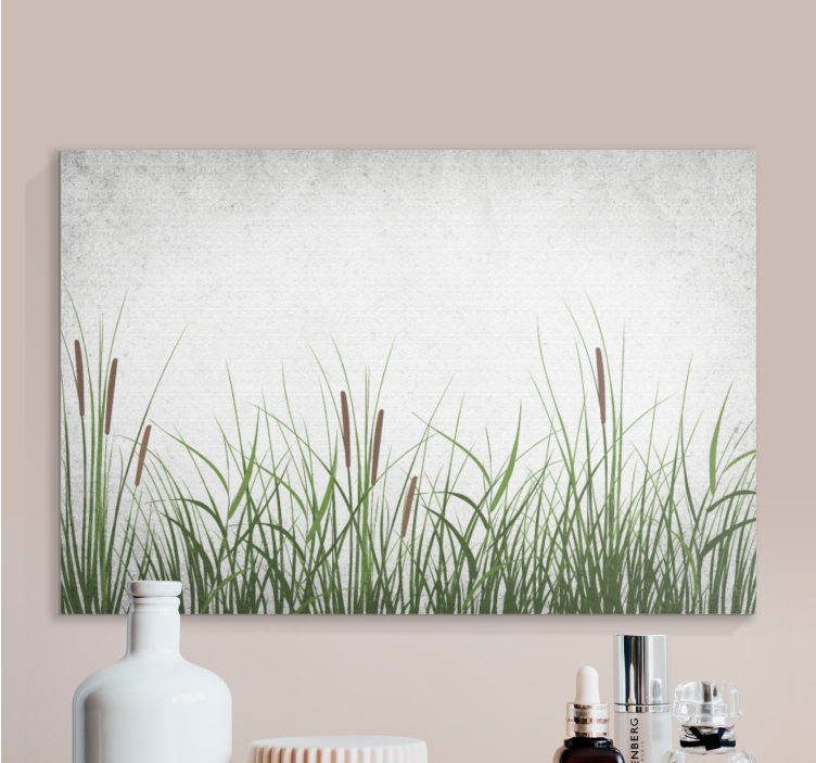 Scandinavian style water plants canvas prints - TenStickers