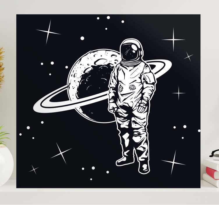 Videgoames canvas cosmonaut in orbit - TenStickers
