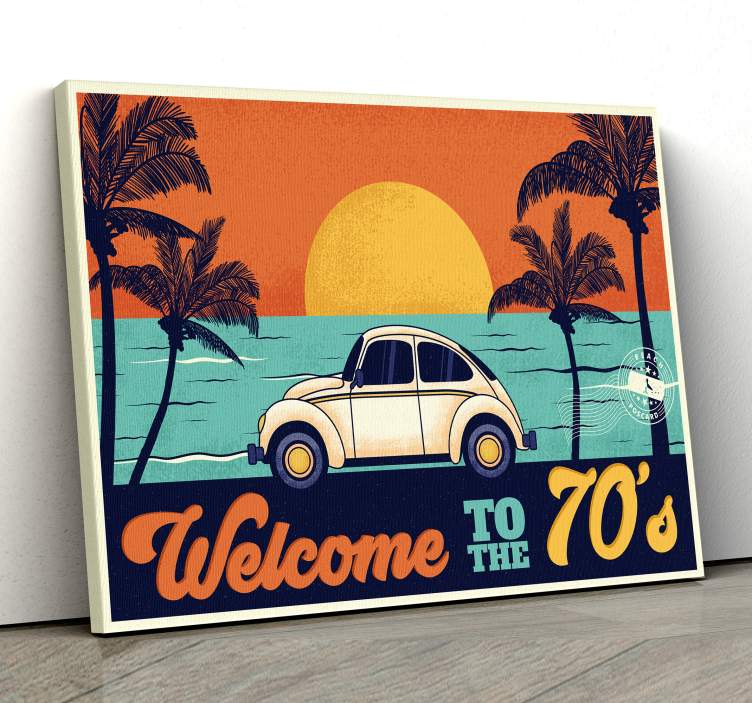 Welcome to 70's retro canvas art - TenStickers
