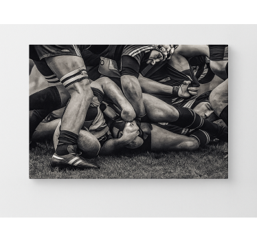 Rugbymen players canvas art - TenStickers