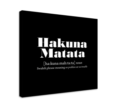 Hakuna Matata meaning wall art quote prints - TenStickers