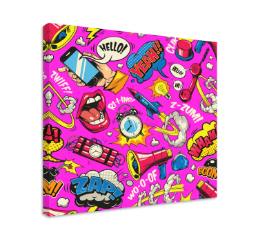 Bright Cartoon canvas art - TenStickers