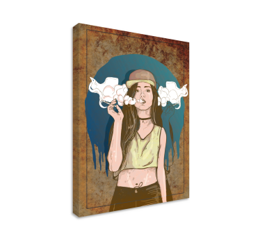 Surreal smoke canvas art - TenStickers