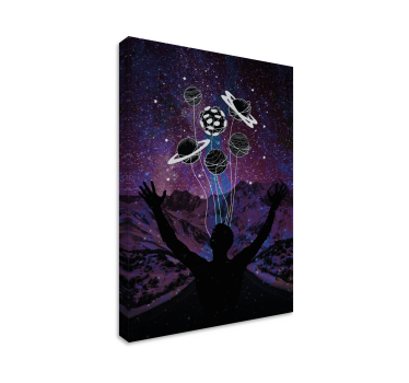 Universe in your hands canvas art - TenStickers