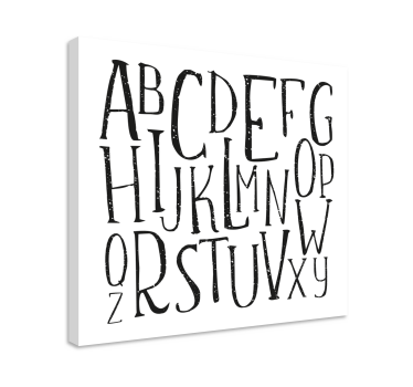 Alphabet letters Letter Canvas wall art - TenStickers