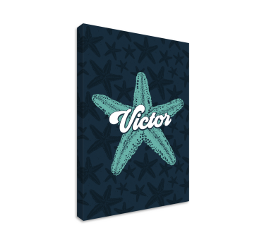 Starfish bluetones customisable canvas prints - TenStickers