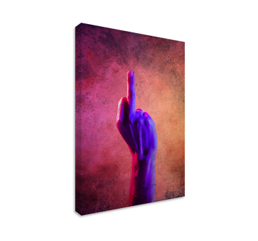 Juvenil f*ck you teen canvas prints - TenStickers