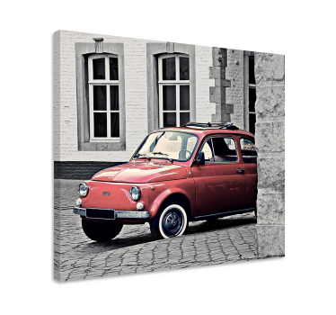 Vintage old flat 500 vintage wall prints - TenStickers