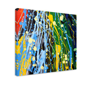 Art rainbow color splash canvas art - TenStickers