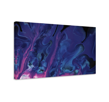Purple and blue gradient modern art prints on canvas - TenStickers