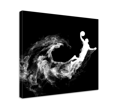 Cool basketball silhouette home canvas prints - TenStickers