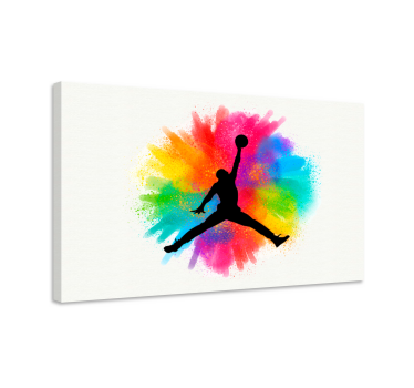 Michael Jordan cool basketball home canvas prints - TenStickers